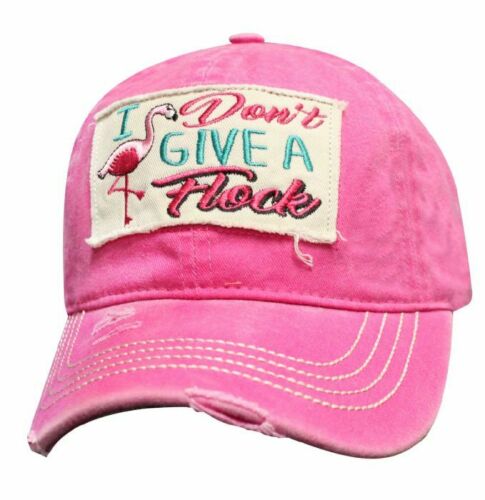 I Don't Give a Flock Women's Vintage Distressed Cap Hat Baseball Cap