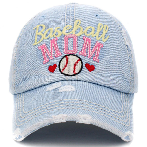 HHNLB Baseball Mom Vintage Denim Trucker Hat – Adjustable Baseball Cap For Men & Women - View #9