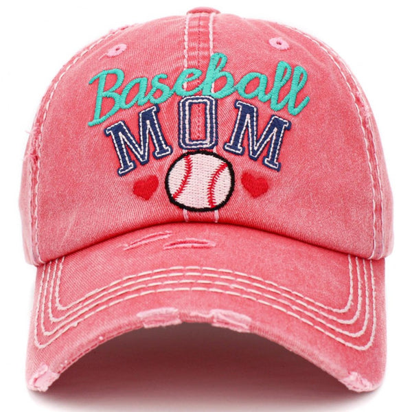 Baseball Mom Factory Distressed Vintage Women's Cap Hat Baseball Cap Softball Sport