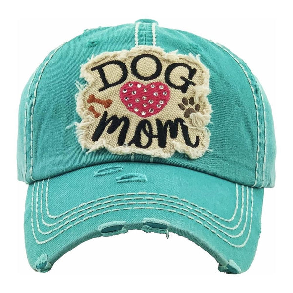 DOG MOM | Factory Distressed Sequin Vintage Women display picture 3
