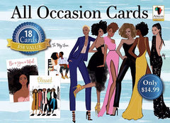 African American Expression All Occasion Assortment  Sister Friends Blue Box