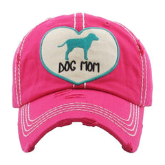 Women Dog Mom Dog Figure Factory Distressed Vintage Baseball Cap Hat Adjustable