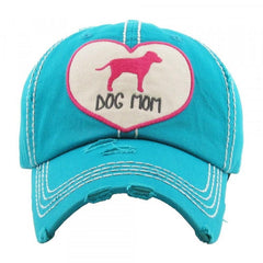 Women Dog Mom Dog Figure Factory Distressed Vintage Baseball Cap Hat Adjustable