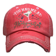 Women You Had at Margarita | Factory Distressed Vintage  Women's Cap Patch-Embroidery Hat Baseball | Margarita Drink Lover