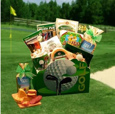 Corporate Gift Set Gift Basket for Husband Father Son Brother Gift Basket  Employees Golf Delights Gift Box Large