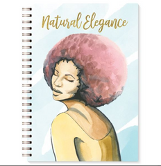Stationary-writing-book-black-Natural Elegance-writing-journal-woman - NoveltyGal