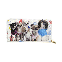 Women Pet Dog wallet credit card holder with small dog paw print detail Pet Lovers