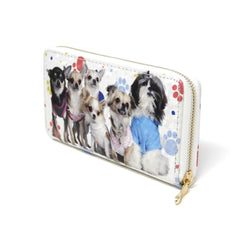 Women Pet Dog wallet credit card holder with small dog paw print detail Pet Lovers