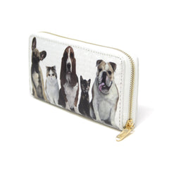 Women Pet Dog  & Cat wallet credit card holder with Hound dog paw print detail Pet Lovers