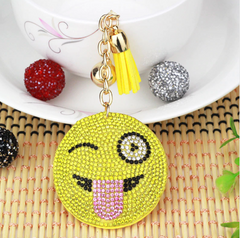 Crystal Owl Fox Tassel Key Car Ring Chain Bag Pendant Rhinestone - NoveltyGal